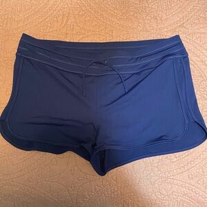 Athleta navy swim shorts